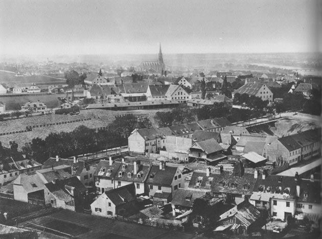 Blick von der Haidhauser Pfarrkirche
