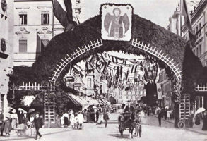Die Gruppe Verkehr beim 

Festzug 1925