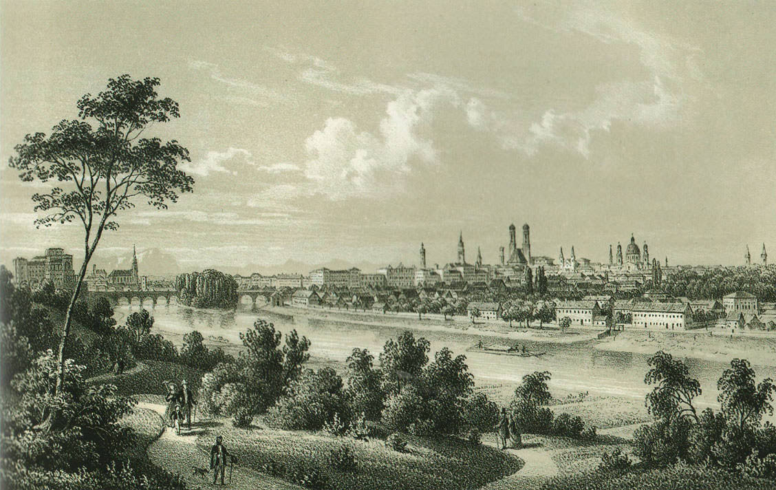Stadtansicht von den Maximiliansanlagen