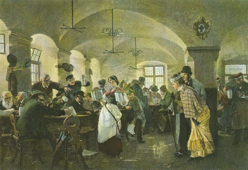 Im Hofbräuhaus um 1894