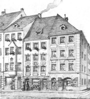 Häusergruppe 

im Tal