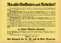 An alle Soldaten und Arbeiter