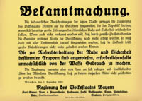 Bekanntmachung.