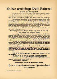 An das werktätige Volk Bayerns!