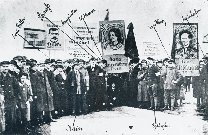 Mitglieder der Münchner Kommunistischen Partei