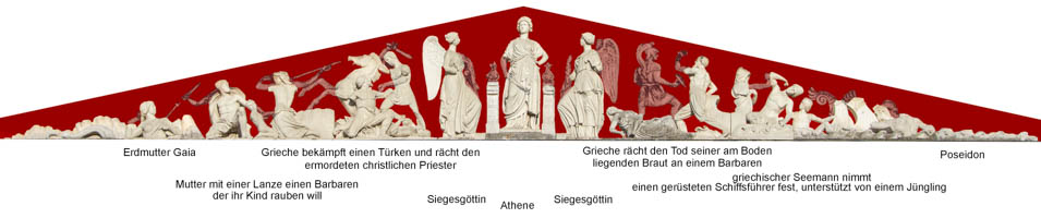 Willhalm Gerhard - Propyläen- Giebel Westseite
