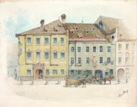 Das Eckhaus an der Theatiner- und Perusastraße