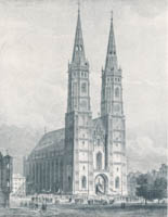 Projekt zum Ausbau der Frauentürme 1857