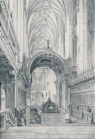 Inneres der Frauenkirche vor der Restaurierung in den 60er Jahren