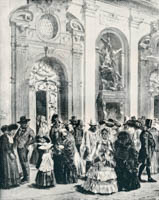 Menzel Adolf von - Vor der Michaelskirche in München