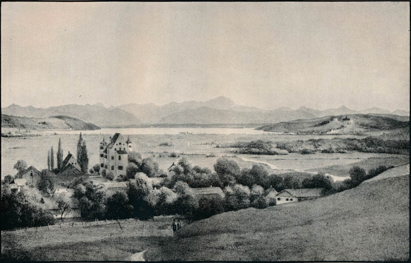 Blick auf Leutstetten