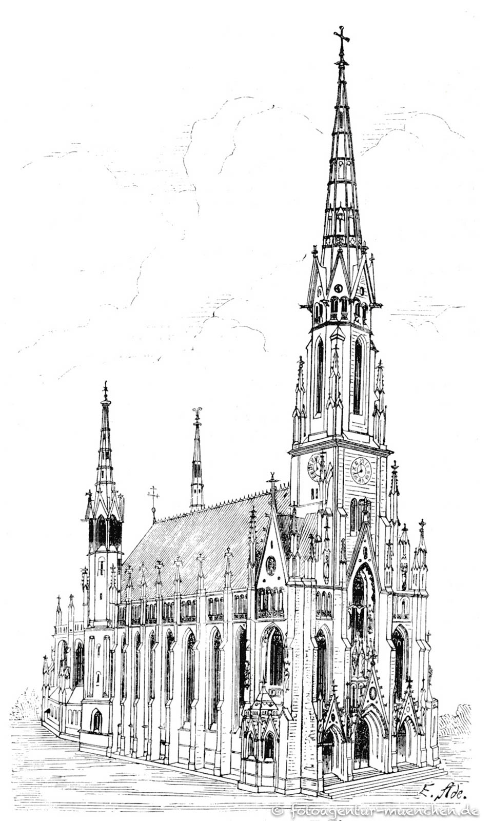 Die neue Pfarrkirche in Haidhausen