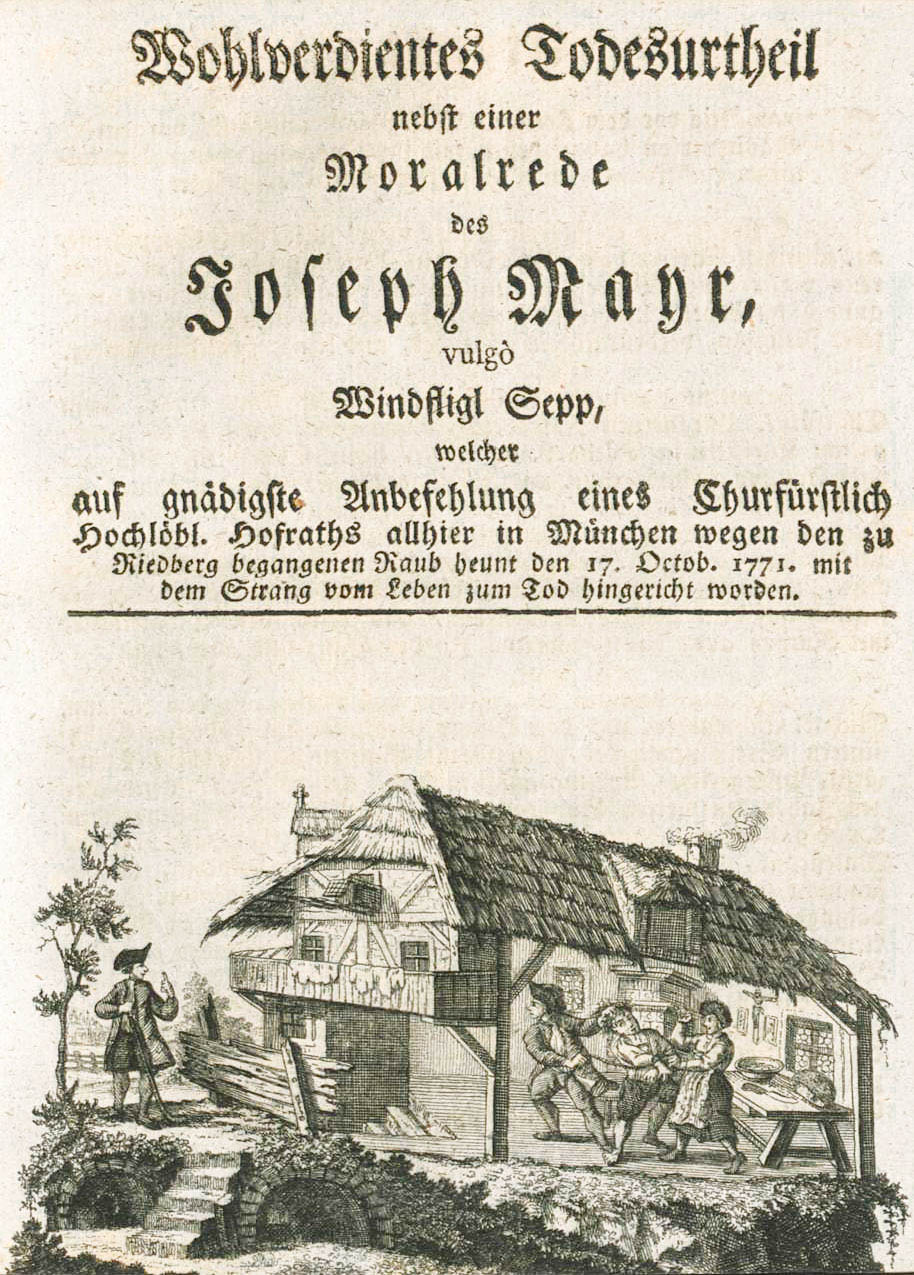 Wohlverdientes Todesurteil des Joseph Mayr