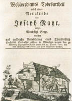Wohlverdientes Todesurteil des Joseph Mayr