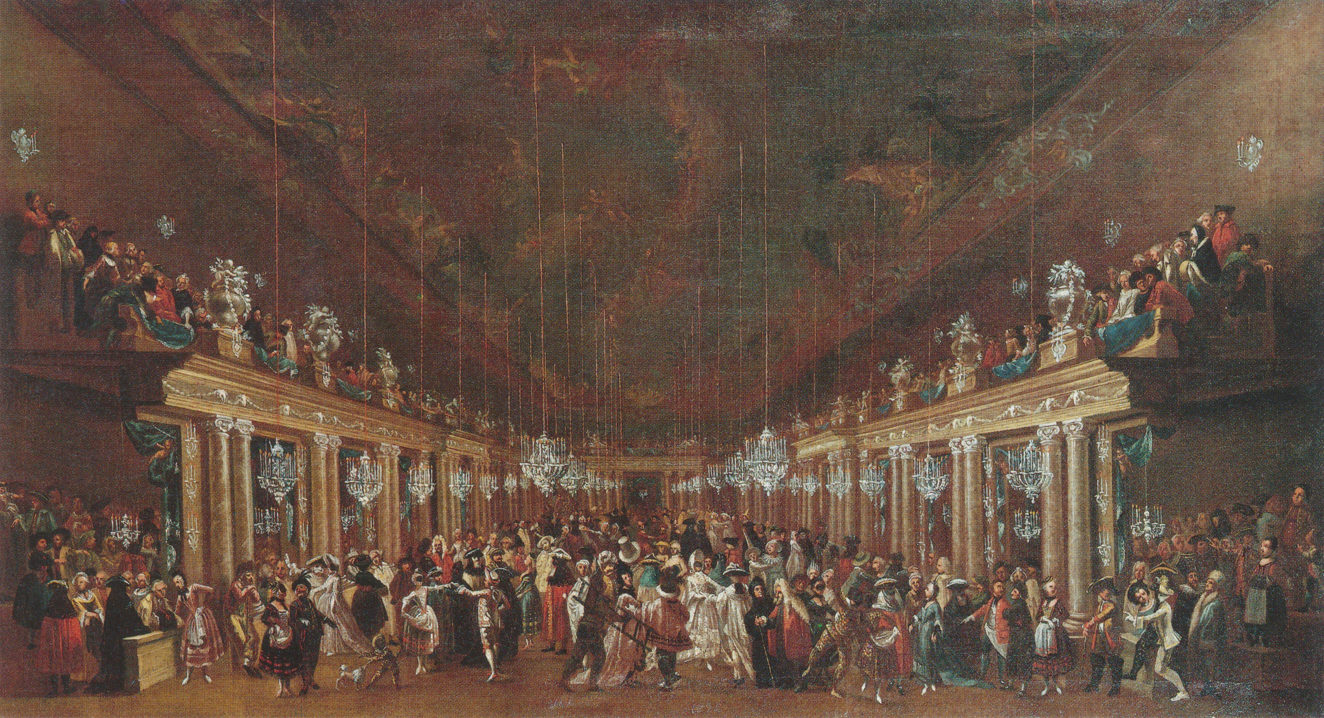 Maskenball in der Alten Reitschule vor dem Schwabinger Tor