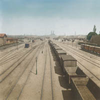 Blick auf den Hauptbahnhof