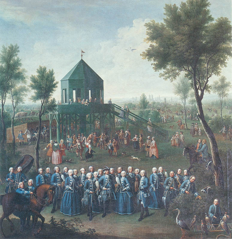Kurfürst Karl Albrecht (Kaiser Karl VII.) mit Hofgesellschaft