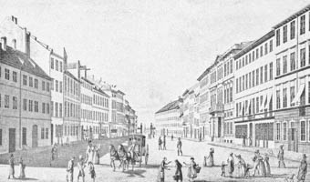 Die Prannerstraße von der Promenadestraße gegen das Maxtor