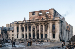 Das Hoftheater nach dem Brand