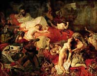 Delacroix Eugène  - Der Tod des Sardanapal
