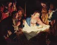 Honthorst Gerrit van - Die Anbetung der Hirten