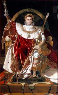 Ingres Jean-Auguste-Dominique - Napoleon I. auf seinem kaiserlichen Thron