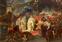 Piloty Carl Theodor von - Thusnelda im Triumphzug des Germanicus