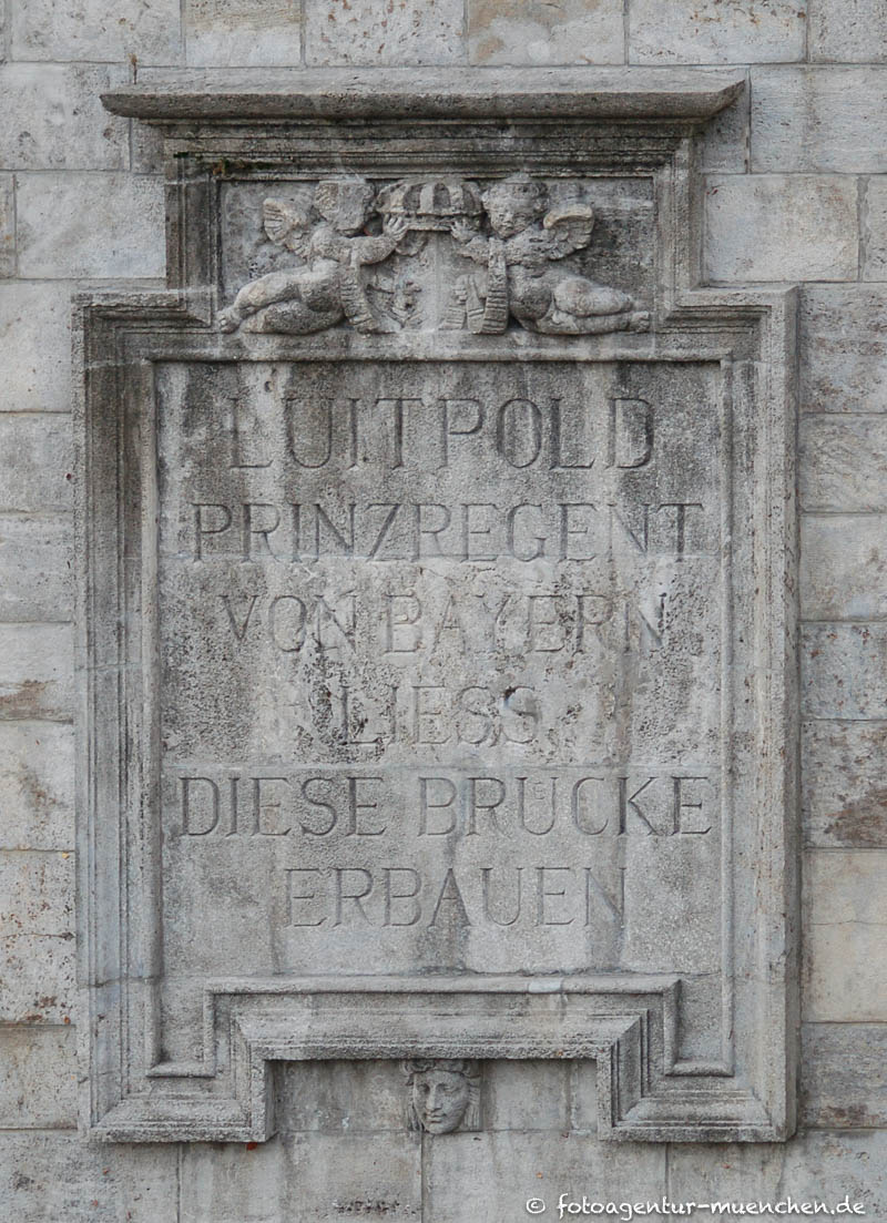 Gedenktafel - Luitpoldbrücke - Fischer Theodor – Denkmal/Kunstwerk in München