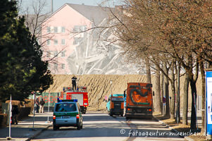 Sprengung des Agfa Hochhauses