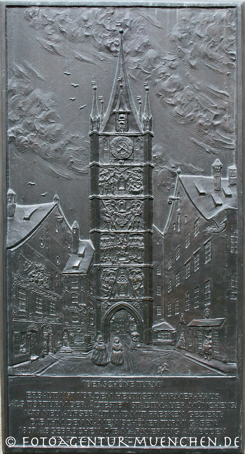 Gedenktafel - Schöner Turm - Vezerfi-Clemm Carl – Denkmal/Kunstwerk in München