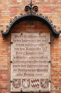 Gedenktafel - Neues Rathaus