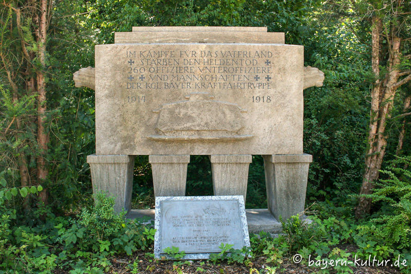 Bayerische Kraftfahrtruppe - Kurz Otho Orlando – Denkmal/Kunstwerk in München