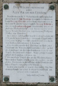 Denkmal: Alte Akademie - Gedenktafel 2