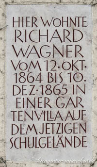 Gedenktafel für Richard Wagner