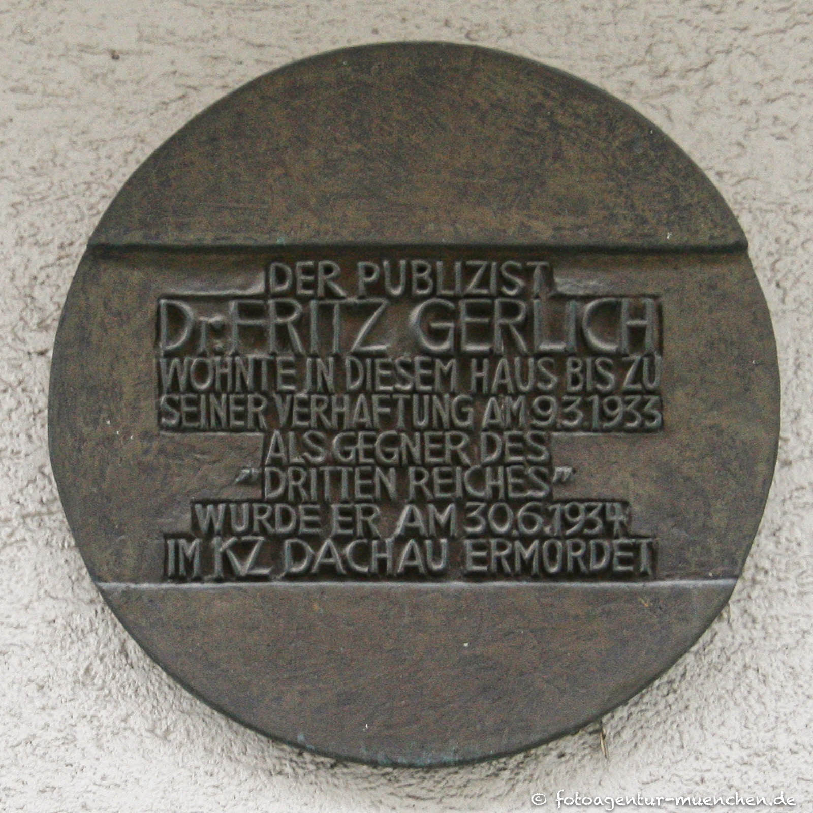 Gedenktafel - Fritz Gerlich