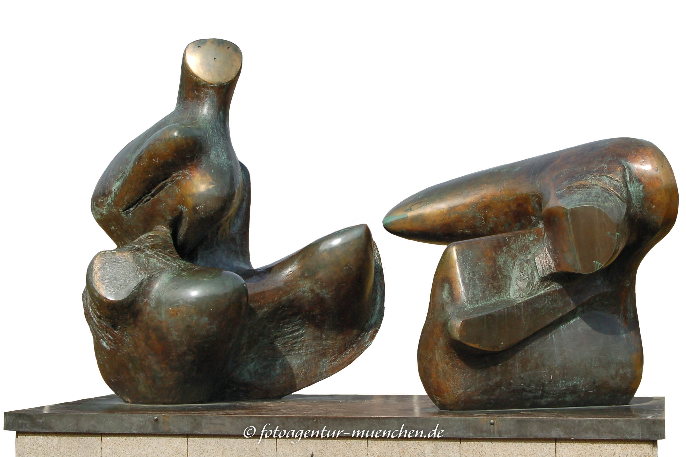Zweiteilige liegende Figur