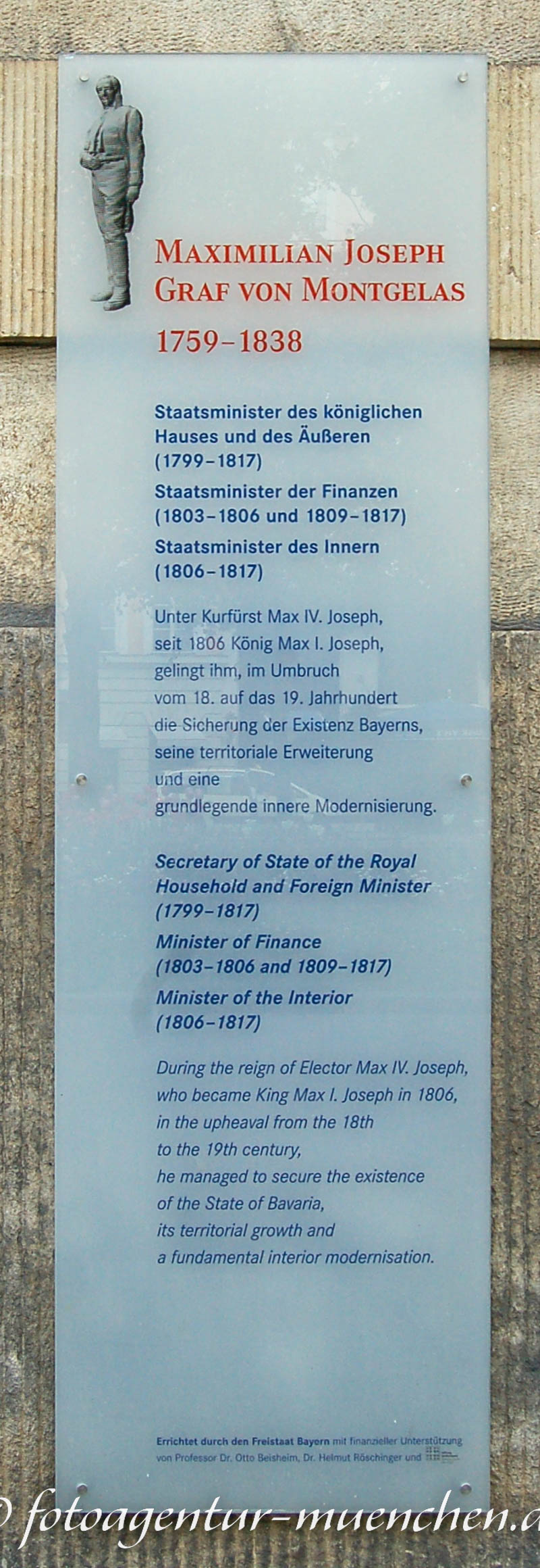 Maximilian von Montgelas – Denkmal/Kunstwerk in München