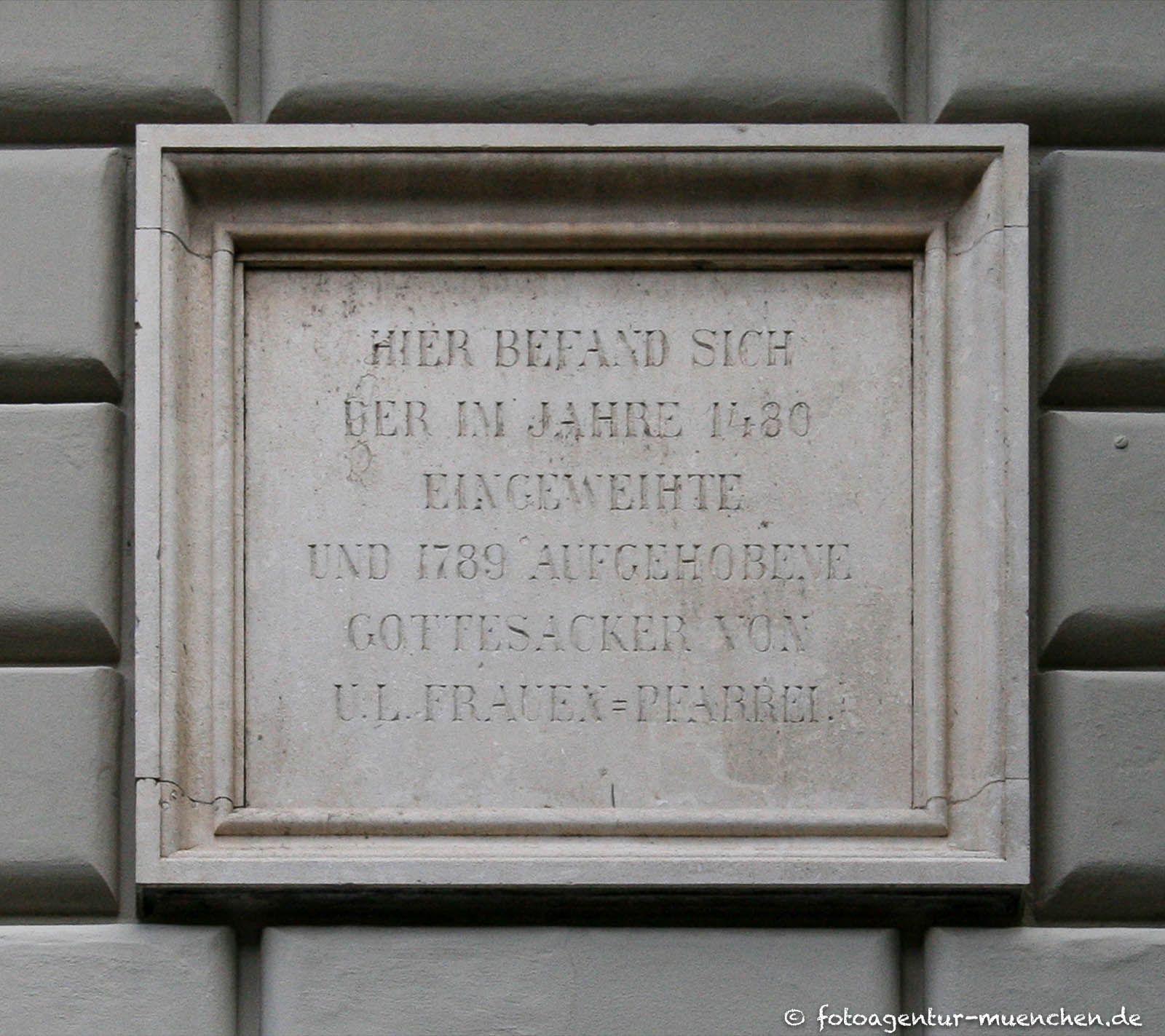 Gedenktafel - Gottesacker Frauenkirche