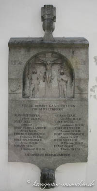 Kriegerdenkmal: Kriegerdenkmal - St. Johann Baptist