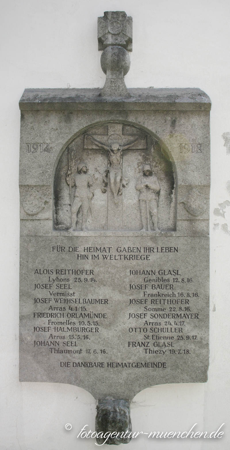 Kriegerdenkmal - St. Johann Baptist – Denkmal/Kunstwerk in München