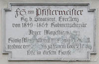 Gerhard Willhalm – Gedenktafel Pfistermeister Franz Seraph von  