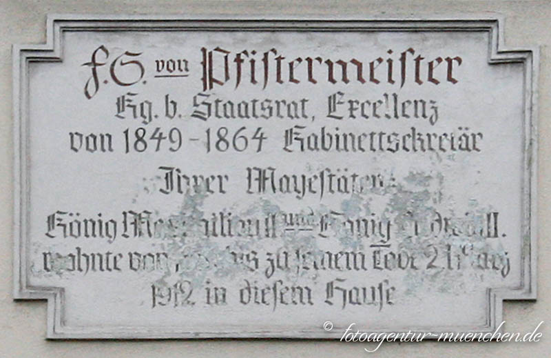 Gedenktafel Pfistermeister Franz Seraph von