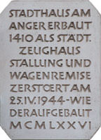 Gerhard Willhalm - Gedenktafel Stadthaus