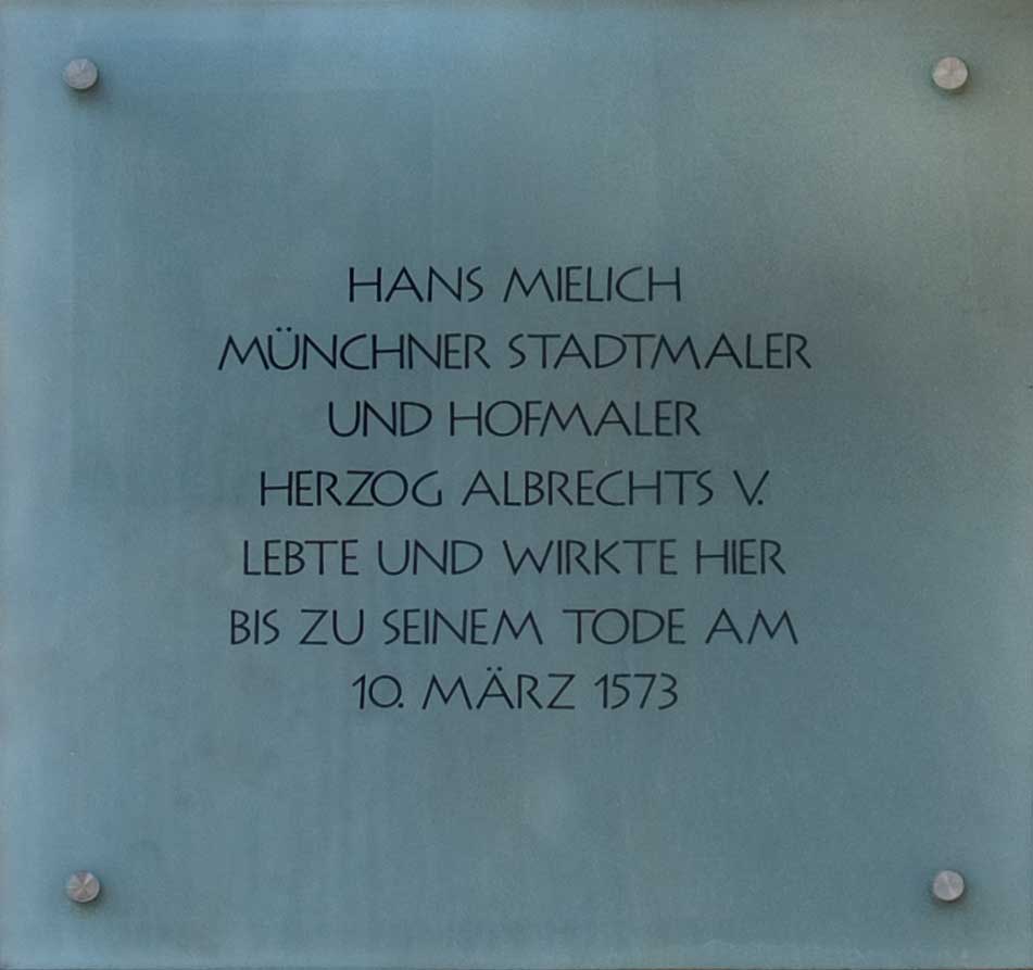 Gedenktafel - Hans Mielich