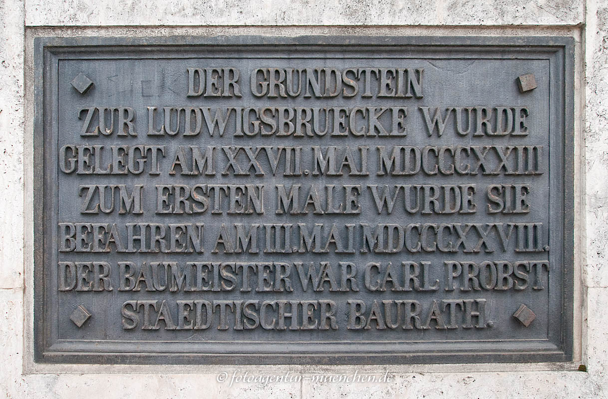 Gedenktafel - Ludwigsbrücke