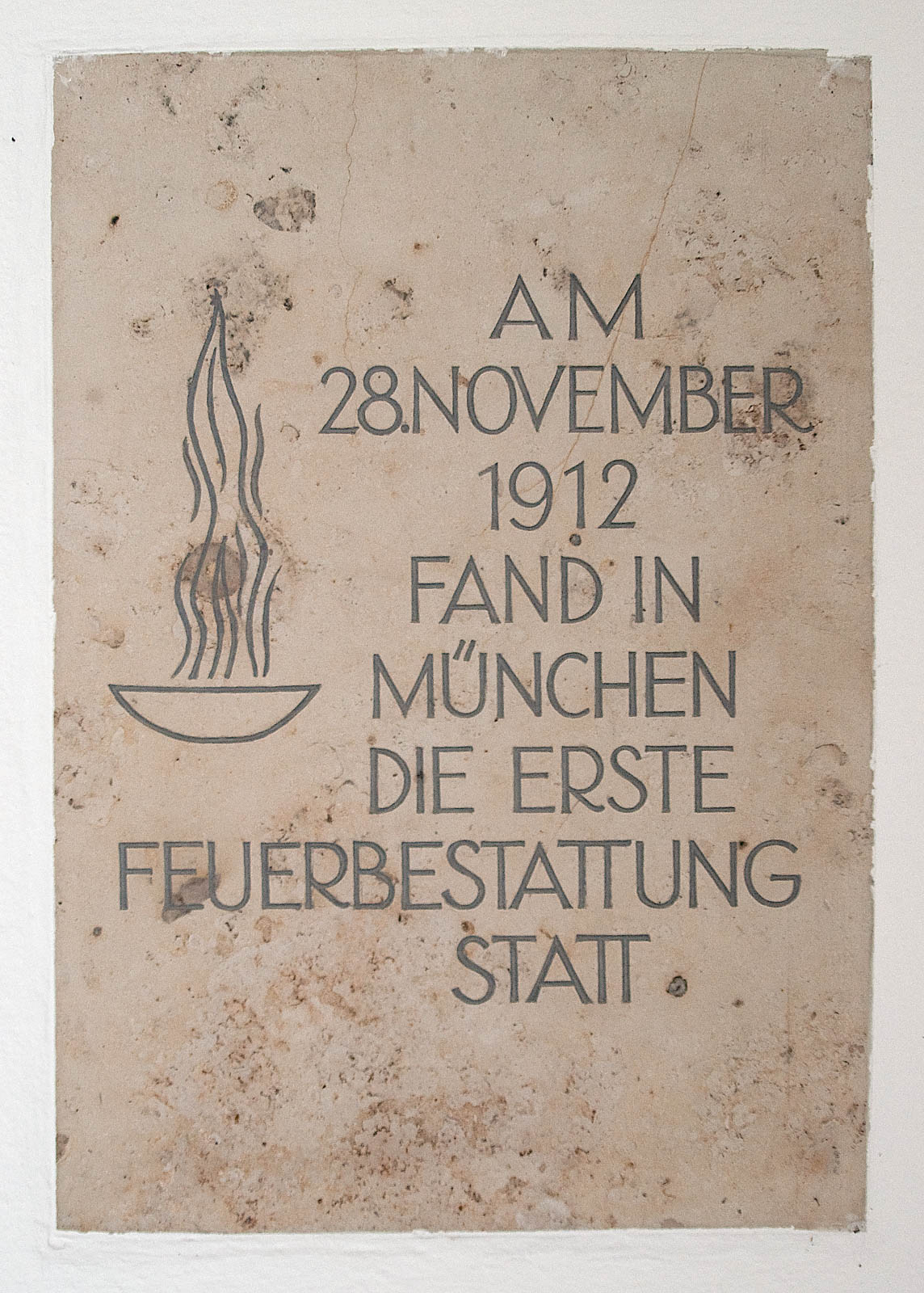 Gedenktafel - Feuerbestattung
