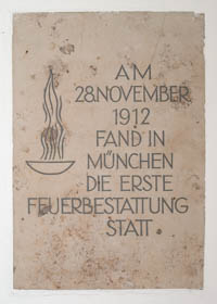 Gedenktafel - Feuerbestattung