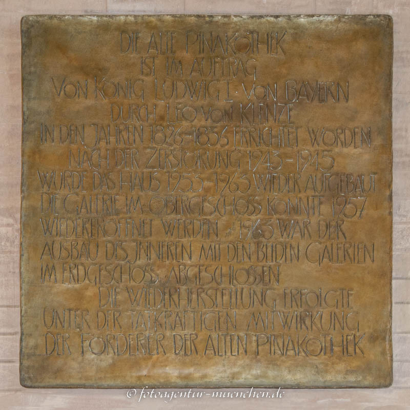 Alte Pinakothek – Denkmal/Kunstwerk in München