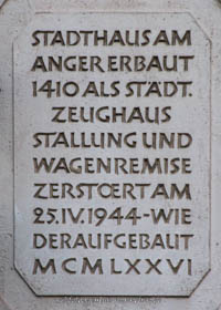 Gerhard Willhalm – Gedenktafel - Stadthaus