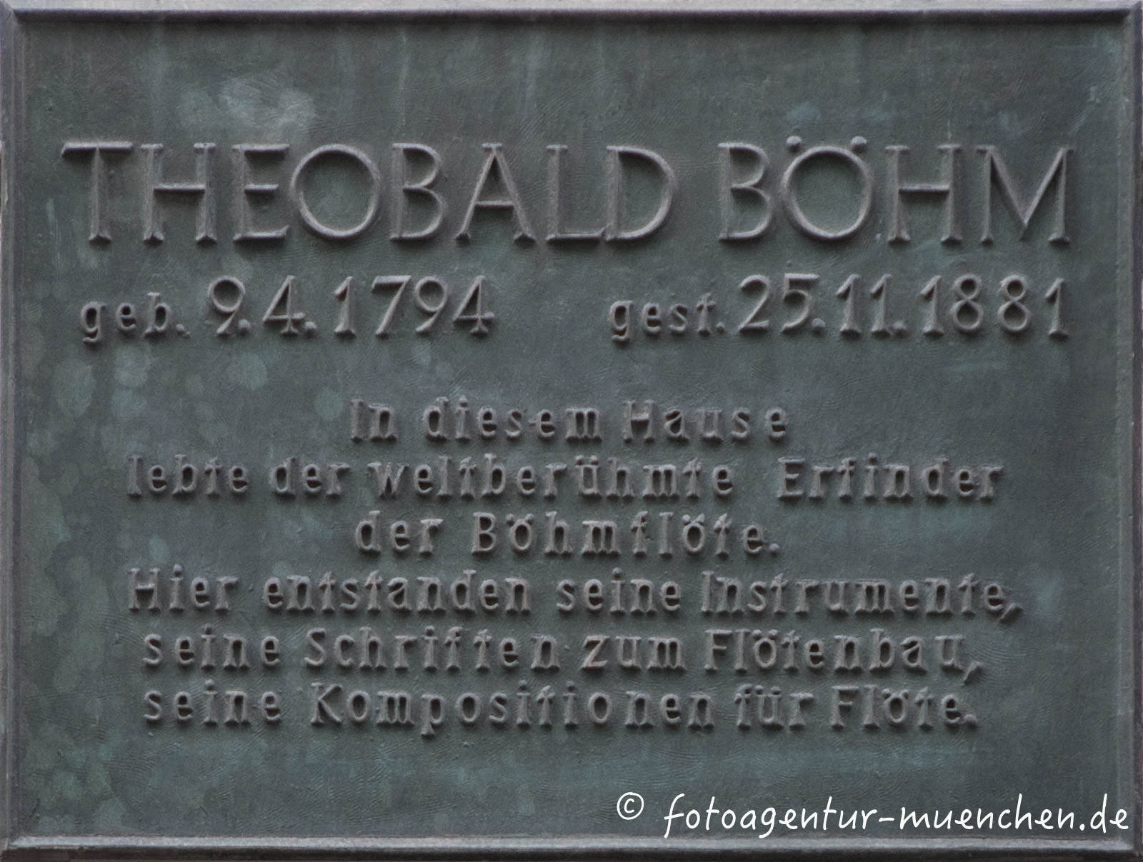 Gedenktafel - Theobald Böhm